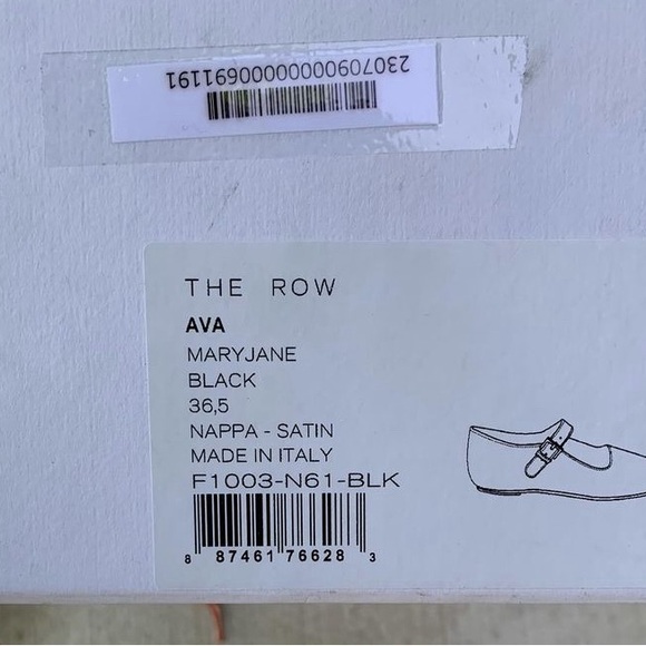 The Row Ava Mary Janes 
COLOR: Black
SIZING: 36.5 - Picture 9 of 10